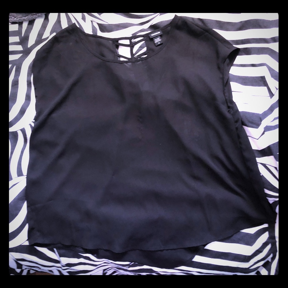 Caged back dolman top